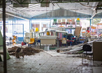 E.M Geraldo Gonçalves dos Santos ganhou quadra passa por reforma e ainda terá novas salas de aula