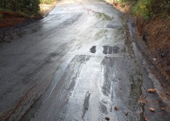 Prefeitura pavimenta trecho da Estr. Municipal até a linha férrea