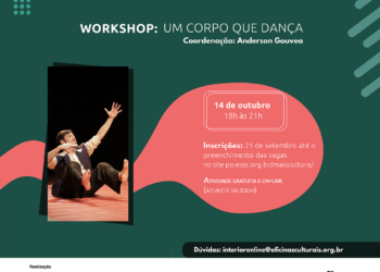 Abertas as inscrições para workshop palestras e oficinas gratuitas
