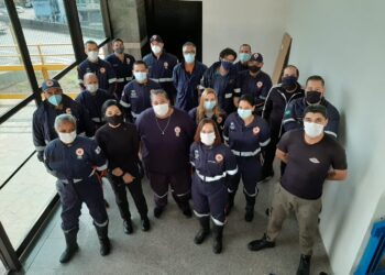 Integrantes do SAMU participam de simulado de abordagem de paciente em tentativa de suicídio