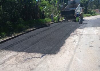 Pavimentação e manutenção viária são executadas em diversos pontos