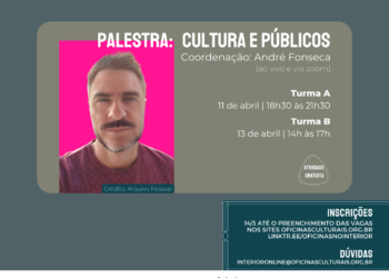 Inscrições abertas para oficinas gratuitas em parceria com a Poiesis