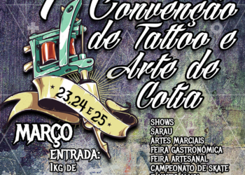 Cotia terá 1ª Convenção de Tattoo e Arte      