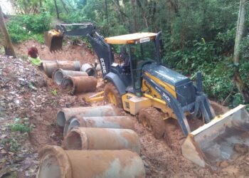 Prefeitura executa importantes obras de drenagem no município