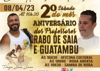 Roda dos Capoeiristas faz homenagens aos professores Rabo de Saia e Guatambu