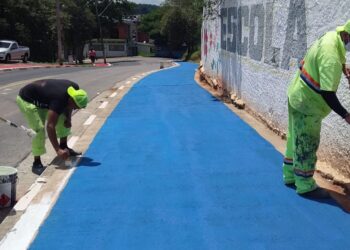 Secretaria de Obras realiza serviços de zeladoria e pintura no Jd. Petrópolis