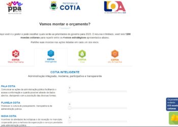 Prefeitura de Cotia abre consulta on-line para elaboração da LOA 2023