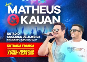 É domingo o show de aniversário de Cotia com “Matheus & Kauan”