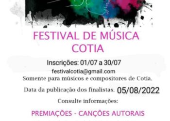 Inscrições abertas para Festival de Música que vai premiar compositores de Cotia