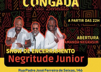 Show com o grupo Negritude Júnior encerrará a Festa da Congada de Cotia