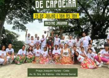 Cultura na Praça: Dia 15/07 (sábado) tem Roda de Capoeira em Cotia