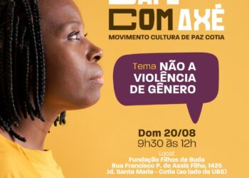 Domingo (20/08) tem mais uma edição do ‘Café com Axé’, do Movimento pela Cultura de Paz de Cotia