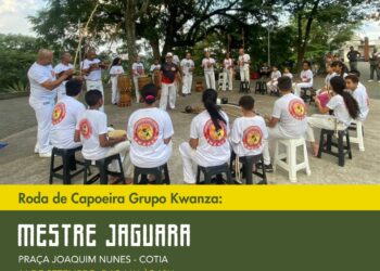 Cultura popular: dia 16/09 tem Roda de Capoeira com o Mestre Jaguara