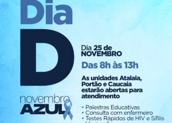 Dia 25 é ‘Dia D Novembro Azul’ para prevenção do câncer de próstata