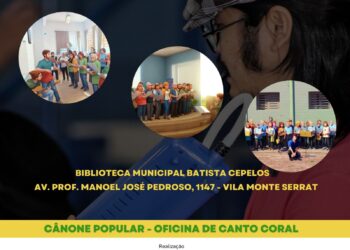 Biblioteca terá programação especial de Cânone Popular de Canto Coral amanhã, 17/02