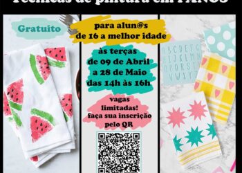 Inscrições abertas para o projeto “Técnicas de Pintura em Panos” com Cláudia Toledo