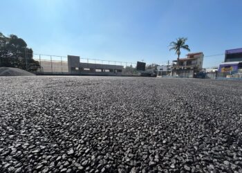 Estão em ritmo acelerado as obras no Campo dos Legionários, na região central
