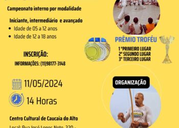 1° Campeonato Interno de Capoeira Marana acontecerá no sábado, 11