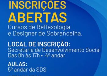 Inscrições abertas para cursos de Reflexologia e Designer de Sobrancelhas