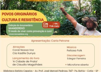 Sábado (11/5) é dia de ‘Sarau Para Elos’ e celebrará a cultura dos povos originários