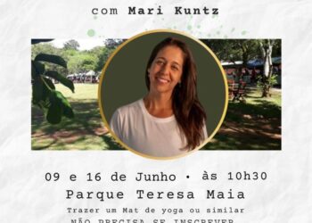 Nos dias 9 e 16/06, Cotia realizará oficina baseada na concepção de corpo e movimento, com Mari Kuntz