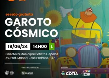 Amanhã, 19/06, é dia de cinema gratuito na Biblioteca Batista Cepelos, com a sessão do filme ‘Garoto Cósmico’