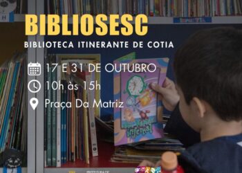 Praça da Matriz recebe BiblioSesc nos dias 17 e 31/10