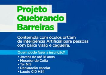 Cotia tem inscrições abertas para o projeto ‘Quebrando Barreiras’