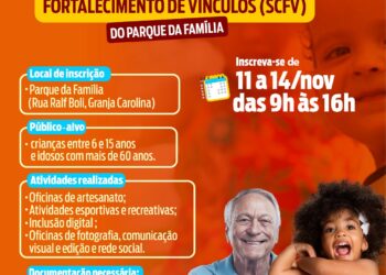 Cotia tem inscrições abertas para atividades do Serviços de Convivência e Fortalecimento de Vínculos