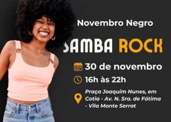 Evento de Samba Rock encerra o ‘Novembro Negro’ em Cotia