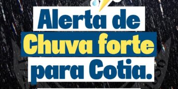  Até domingo, 2/02, Cotia e região estão sob alerta para fortes chuvas