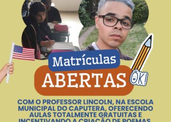 Inscrições abertas para o Curso de Inglês com Criação de Poesias