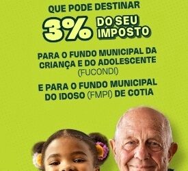 Contribuintes do IR podem doar imposto devido a entidades sociais de Cotia