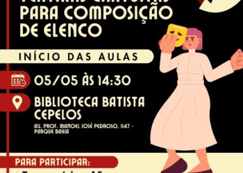 Inscrições abertas para oficina de teatro na Biblioteca Batista Cepelos