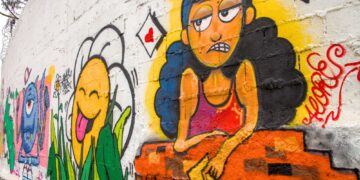 Ecoponto do Parque São George ganha mural de grafite feito por artistas da cidade