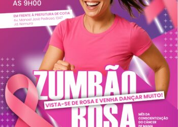 Cotia terá ‘Zumbão Rosa’ no sábado, 25/10, às 9h, em frente à Prefeitura