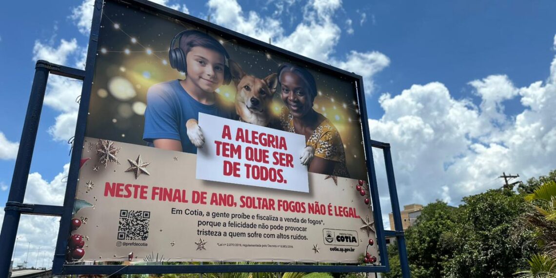 Prefeitura de Cotia lança campanha ‘Neste final de ano, soltar fogos não é legal’