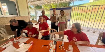 Ação de tipagem sanguínea garante cidadania a assistidos do Pequeno Cotolengo