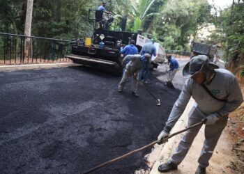 Caminho para o Sítio do Mandu recebe asfalto e obras de infraestrutura