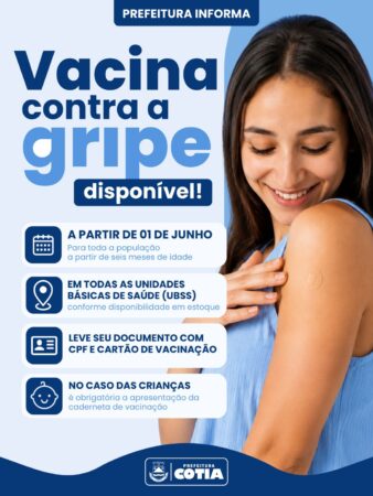 whatsapp image 2026 05 29 at 13.58.05 Vacina contra a gripe está liberada para toda a população de Cotia a partir de segunda (1o)-radardasaude