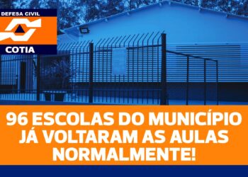 Nota oficial: 96 escolas municipais de Cotia retomaram as aulas nesta segunda-feira (14)