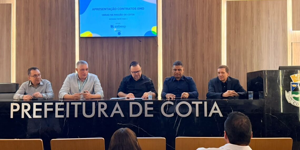 Sabesp apresenta à Prefeitura de Cotia plano de R$ 1 bilhão em obras de saneamento