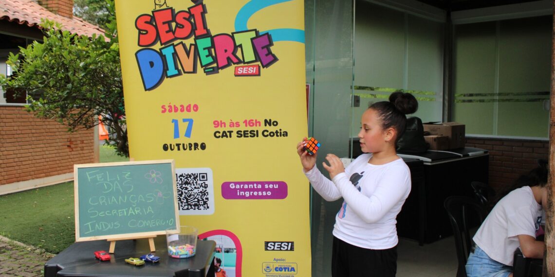 SESI Diverte reúne crianças e famílias em dia de lazer e cultura em Cotia