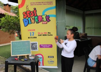 SESI Diverte reúne crianças e famílias em dia de lazer e cultura em Cotia