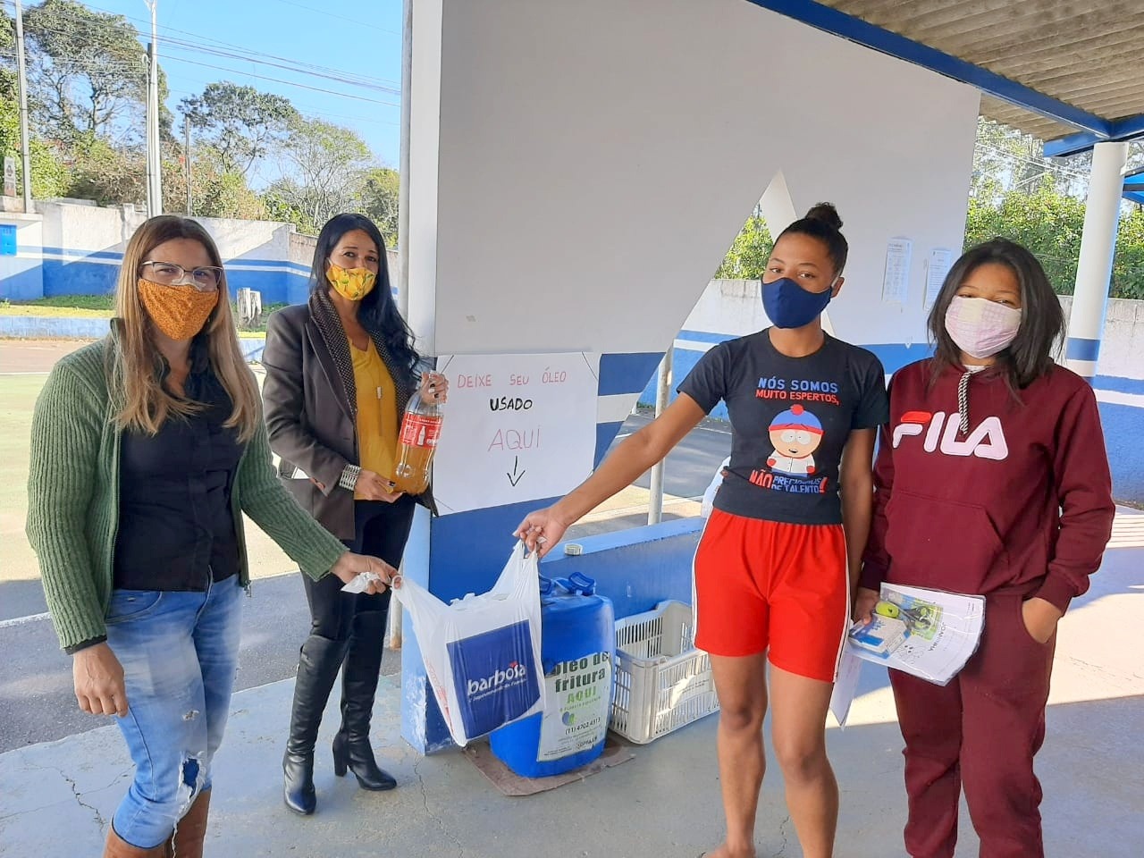Mesmo com a pandemia, Campanha de Coleta de Óleo aconteceu em diversas escolas. Todas foram certificadas