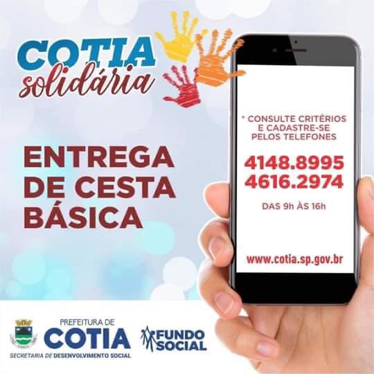 Cotia Solidária segue cadastrando famílias em vulnerabilidade social